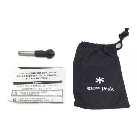 Snow peak (スノーピーク) シングルガスバーナー PSLPGマーク有 GS-370 2022年製 使用燃料【OD缶】 未使用品