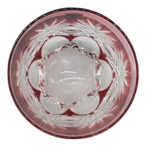 KAGAMI CRYSTAL (カガミクリスタル) ロックグラス 色被せ切子 サンクラール 2Pセット