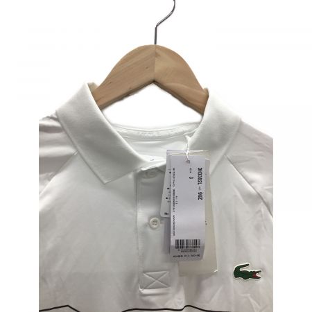LACOSTE SPORT (ラコステスポーツ) ポロシャツ メンズ SIZE 3 ホワイト DH3382L