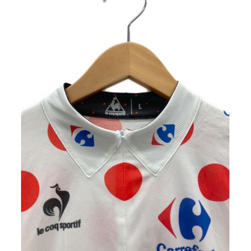 le coq sportif (ルコックスポルティフ) サイクルウェア メンズ SIZE L ホワイト×レッド トップス QC-7402TDF