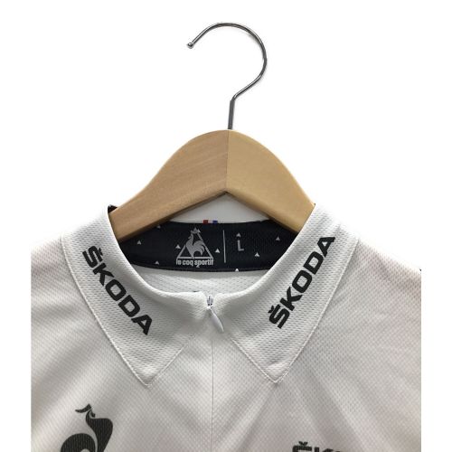 le coq sportif (ルコックスポルティフ) サイクルウェア メンズ SIZE L ホワイト トップス QC-7402TDF