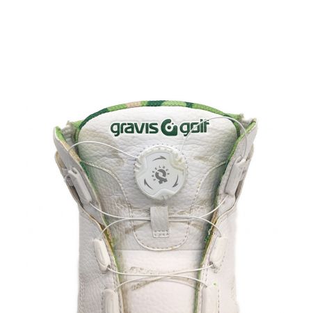 GRAVIS GOLF ゴルフシューズ メンズ SIZE 27cm ホワイト×グリーン GGS-2B-SS02