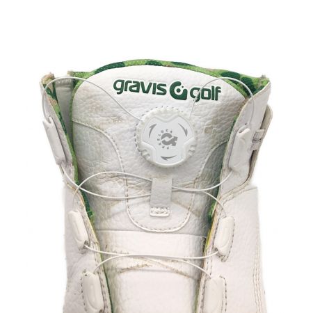 GRAVIS GOLF ゴルフシューズ メンズ SIZE 27cm ホワイト×グリーン GGS-2B-SS02