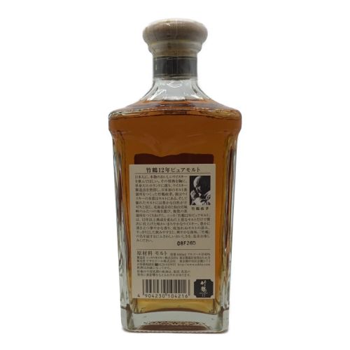 ニッカ 竹鶴 12年 ピュアモルト 角瓶 ウイスキー