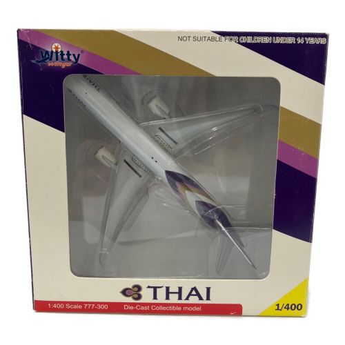 Witty WIngs (ウイッティ ウイングス) 航空機模型 1/400 ボーイング777-3AL/ER タイ国際航空 WT4773003