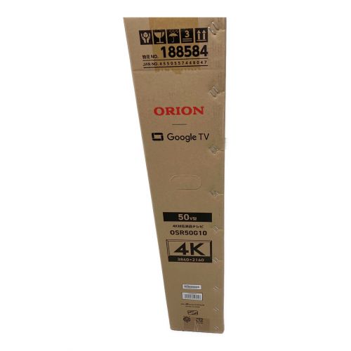 ORION (オリオン)  50インチチューナーレステレビ OSR50G10 4K対応パネル 外付けHDD録画対応 VODサービス対応 -