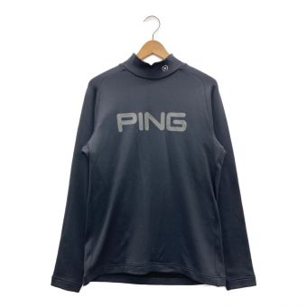PiNG (ピン) 裏起毛モックネックシャツ メンズ SIZE M ネイビー 621-0269003