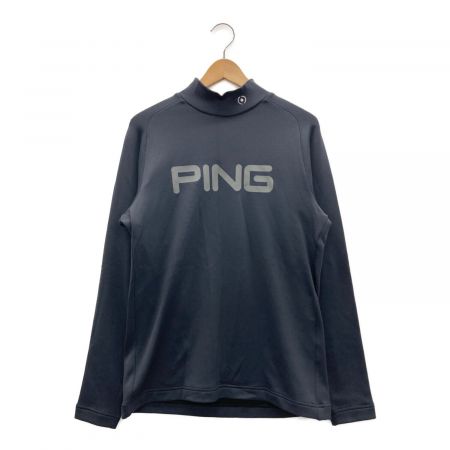 PiNG (ピン) 裏起毛モックネックシャツ メンズ SIZE M ネイビー 621-0269003