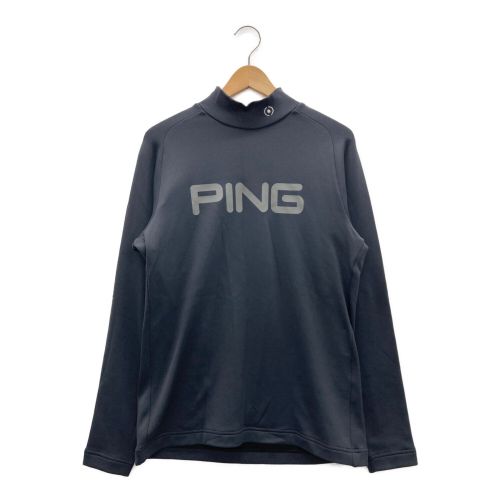 PiNG (ピン) 裏起毛モックネックシャツ メンズ SIZE M ネイビー 621