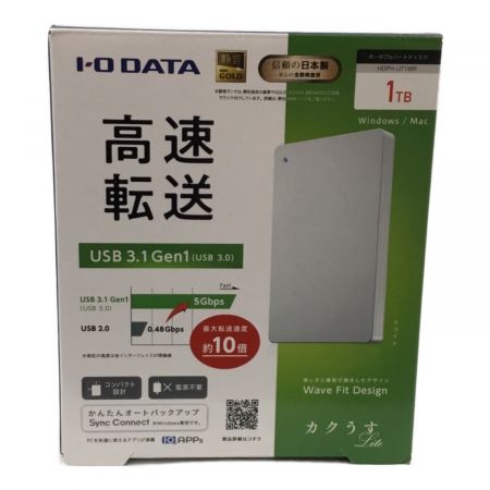 IODATA (アイオーデータ) 外付けHDD 1TB HDPH-UT1WR