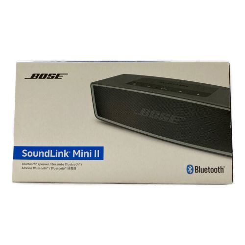 BOSE (ボーズ) ワイヤレススピーカー SoundLink Mini Ⅱ Blue Tooth機能