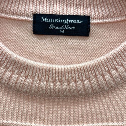 MUNSING WEAR (マンシングウェア)  ニットゴルフウェア メンズ　SIZE M ピンク