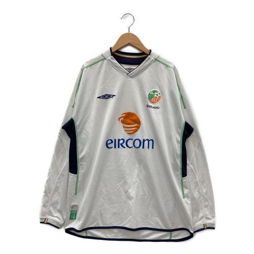 UMBRO (アンブロ) サッカーユニフォーム メンズ SIZE L ホワイト 2002年 アイルランド代表