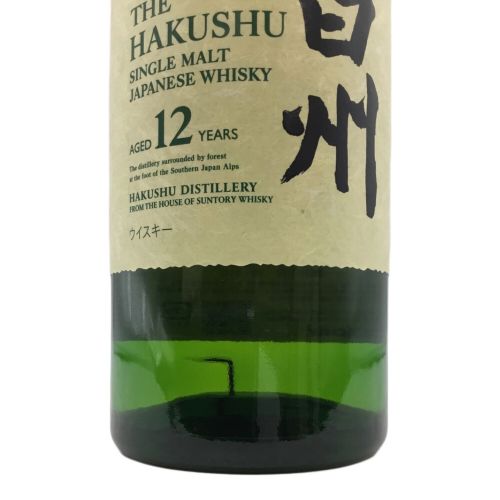 サントリー 白州 12年 ジャパニーズウィスキー 700ml 未開封