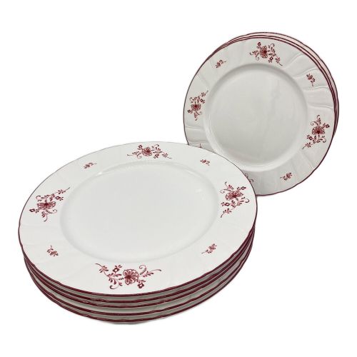 Noritake (ノリタケ) プレート クラフトーン（赤）  大5・小3セット