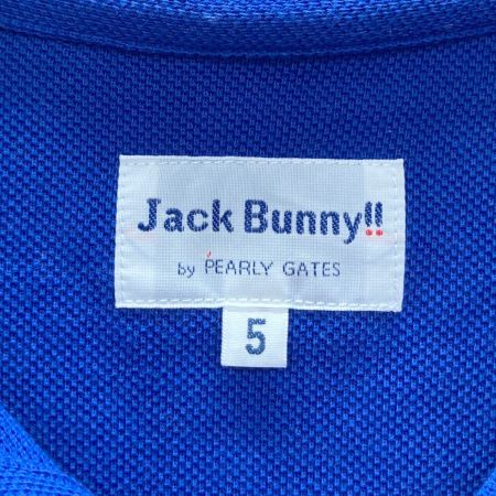 JACK BUNNY (ジャックバニー) ポロシャツ メンズ SIZE 5 ブルー 5周年