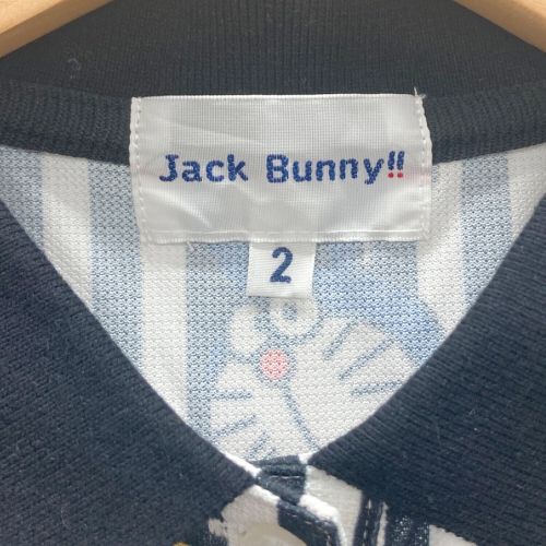 JACK BUNNY (ジャックバニー) ポロシャツ メンズ SIZE 2 ブラック×ホワイト ドラえもんストライプ 263-0260842