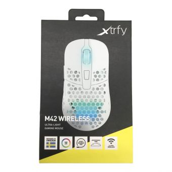 xtrfy (エクストリファイ) ゲーミングマウス M42-Wireless-RGB-WHITE M42 Wireless