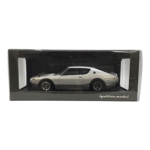 ignition model (イグニッションモデル) ダイキャストカー 窓ハズレ・補修跡有 1/18 Nissan Skyline 2000 GT-R KPGC110 (日産 スカイライン 2000 GT-R KPGC110) シルバー