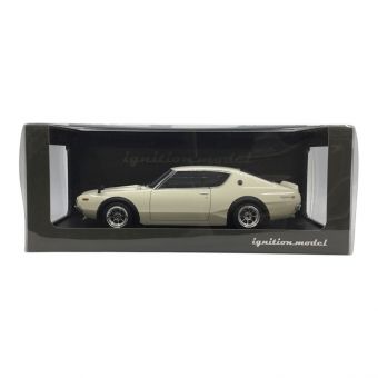 ignition model (イグニッションモデル) ダイキャストカー 窓浮き有 1/18 Nissan Skyline 2000 GT-R KPGC110 (日産 スカイライン 2000 GT-R KPGC110) ホワイト 0033