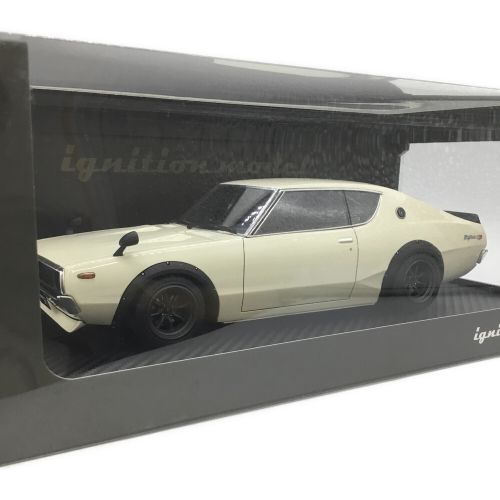 ignition model (イグニッションモデル) ダイキャストカー 窓浮き有 1/18 Nissan Skyline 2000 GT-R KPGC110 (日産 スカイライン 2000 GT-R KPGC110) ホワイト 0224