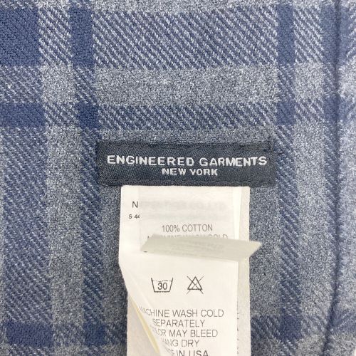 Engineered Garments (エンジニアド ガーメンツ) ブランケット チェック柄 ネイビー×グレー