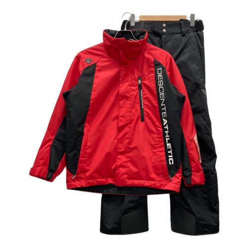 DESCENTE (デサント) スキーウェア(セット) メンズ SIZE M レッド×ブラック DRA-1193