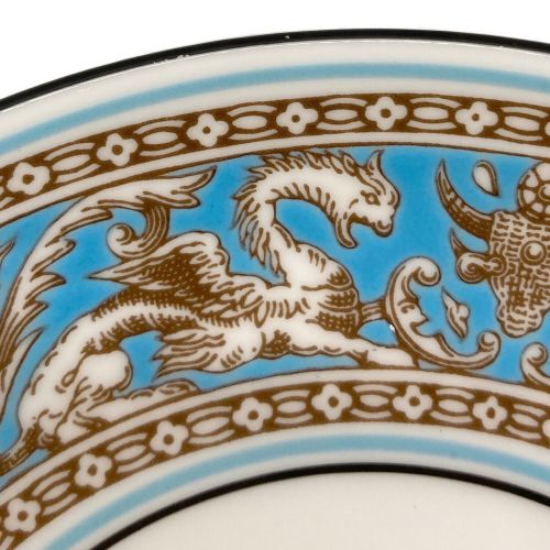 Wedgwood (ウェッジウッド) カップ&ソーサー キズ・ヨゴレ有 フロレンティーン・ターコイズ