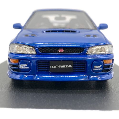 MARK43 モデルカー 1/43 スバル インプレッサ WRX タイプR Sti Ver. 1997 GC8 スポーツホイール ソニックブルーマイカ