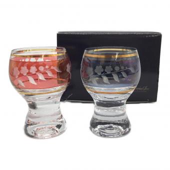 LASKA BOHEMIA GLASS ペアグラス 27480/40159/60 サケグラス 2Pセット