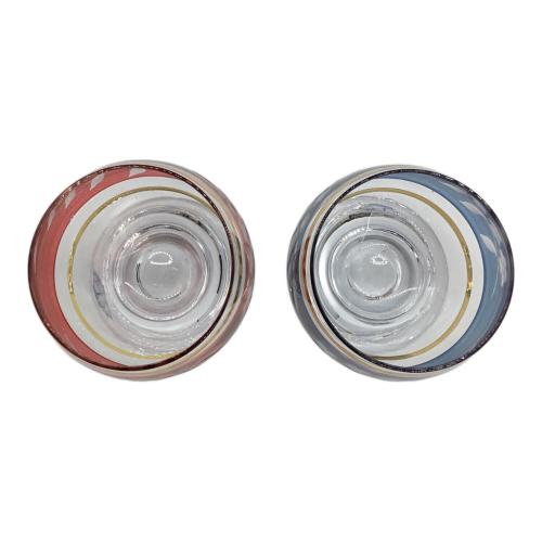 LASKA BOHEMIA GLASS ペアグラス 27480/40159/60 サケグラス 2Pセット