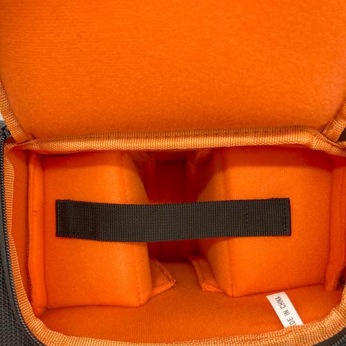 SANWA SUPPLY (サンワサプライ) 一眼レフカメラバッグ メンズ ブラック×オレンジ 200-DGBG007BK