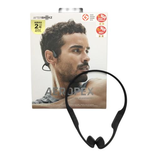 AfterShokz (アフターショックス) ワイヤレス骨伝導イヤホン Aeropex コズミックブラック AFT-EP-000011
