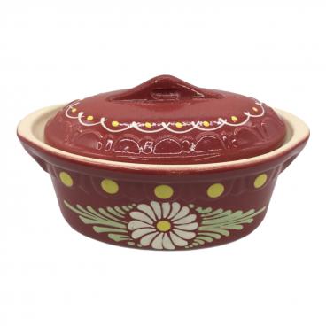 BECK (ベック) オーバル型 陶器 レッド アルザス陶器 未使用品