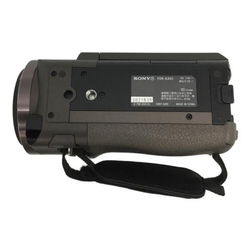 SONY (ソニー) デジタルビデオカメラ 画面ヤケ有 857万画素 FDR-AX45