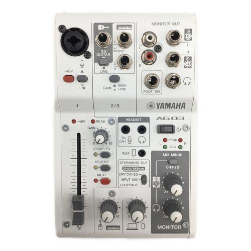 YAMAHA (ヤマハ) ライブストリーミングミキサー AG03 MK2 通電確認のみ