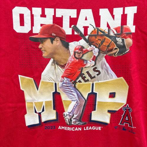 Fanatics (ファナティクス) Tシャツ メンズ SIZE L レッド 夏物 ML01-23FW-0007-RED-L 大谷翔平 2023 MVP記念