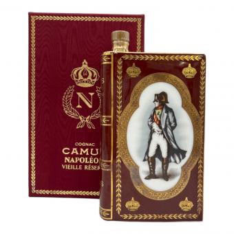カミュ ブランデー - 箱付 ナポレオン 赤陶器ボトル ブック型 未開封