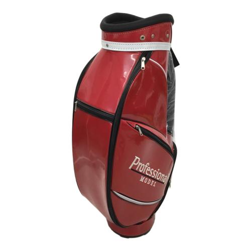 kasco (キャスコ) エナメルキャディバッグ レッド GCO-017CAE ※フード別売