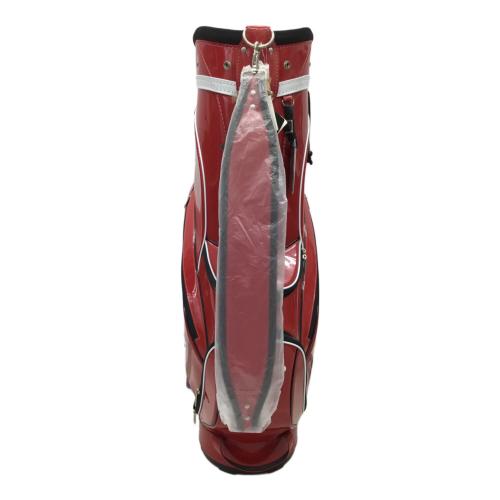 kasco (キャスコ) エナメルキャディバッグ レッド GCO-017CAE ※フード別売