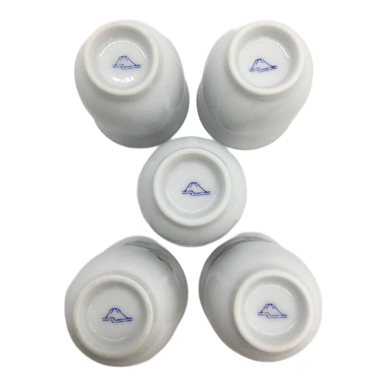 深川製磁 (フカガワセイジ) 酒器揃 くれない 徳利2・御猪口5セット