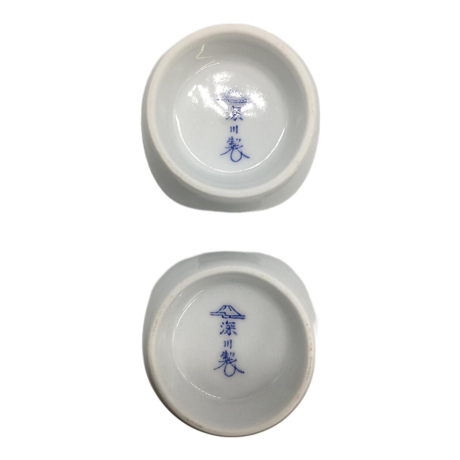 深川製磁 (フカガワセイジ) 酒器揃 くれない 徳利2・御猪口5セット