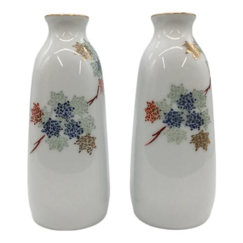 深川製磁 (フカガワセイジ) 酒器揃 くれない 徳利2・御猪口5セット