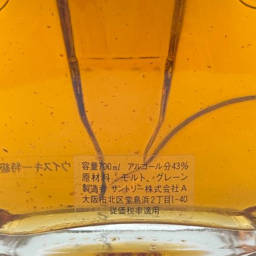サントリー ジャパニーズウィスキー 700ml 箱付き サントリーローヤル バイオリン型ボトル 沈殿物有 未開封