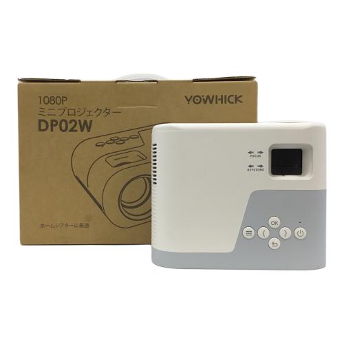 YOWHICK ミニプロジェクター 動作確認済 DP02W DSBL20230227