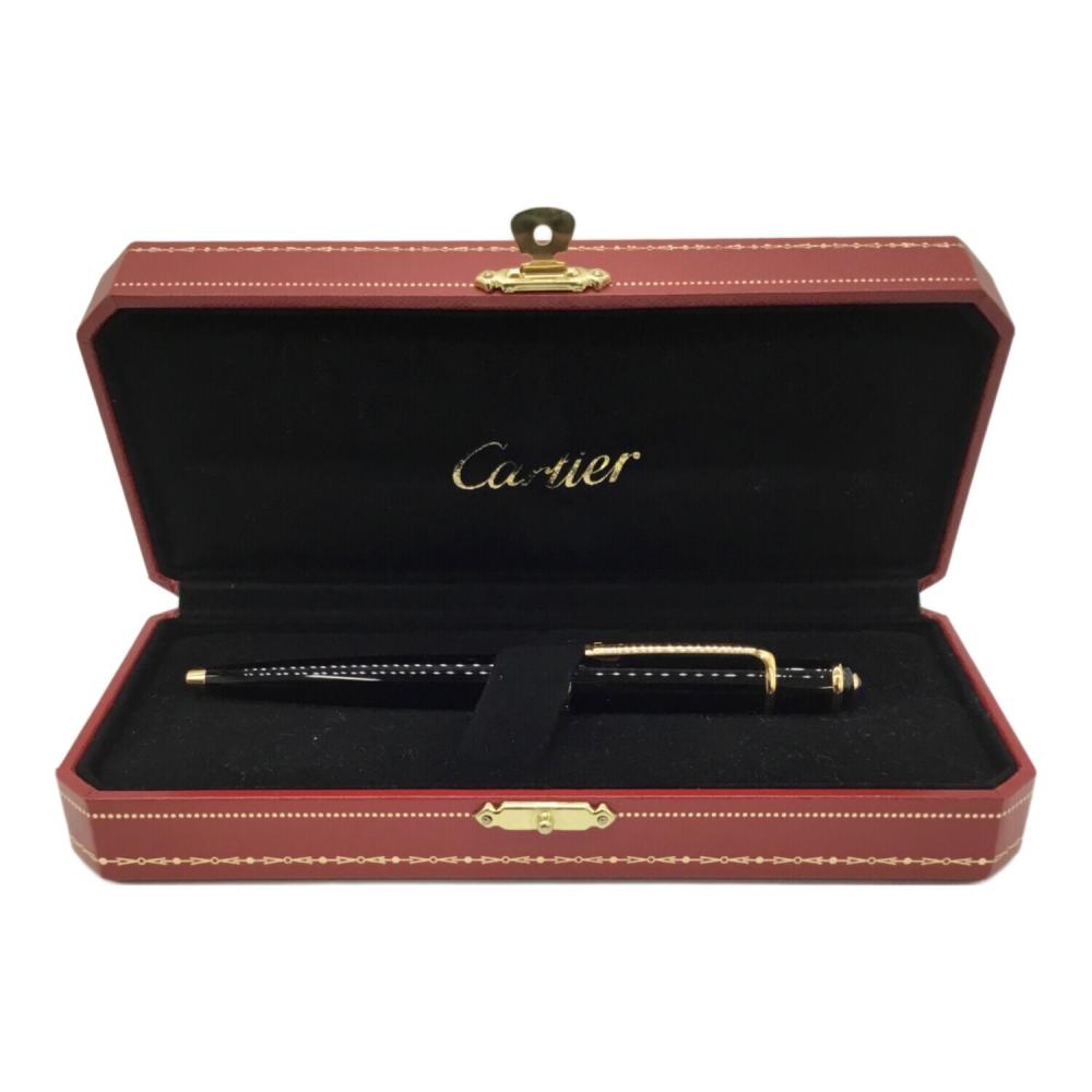 Cartier (カルティエ) ボールペン ブラック×ゴールド ST180003