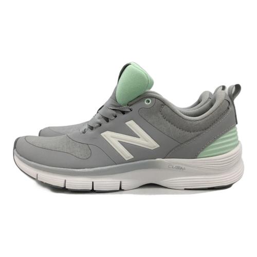 NEW BALANCE (ニューバランス) ウォーキングシューズ レディース SIZE 24cm グレー×グリーン 未使用 NBJ-1010028