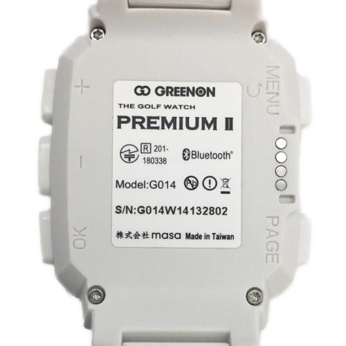 GREENON (グリーンオン) ザ・ゴルフウォッチ プレミアムⅡ ホワイト