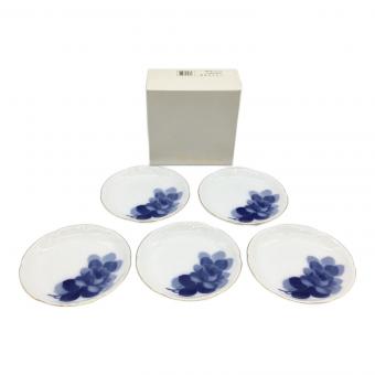 大倉陶園 (オオクラトウエン) 銘々皿 オールドブルーローズ 15cm