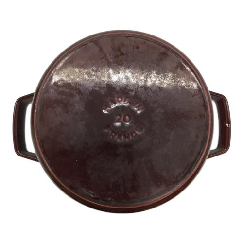 Staub (ストウブ) ラ ココット 約20cm ワインレッド